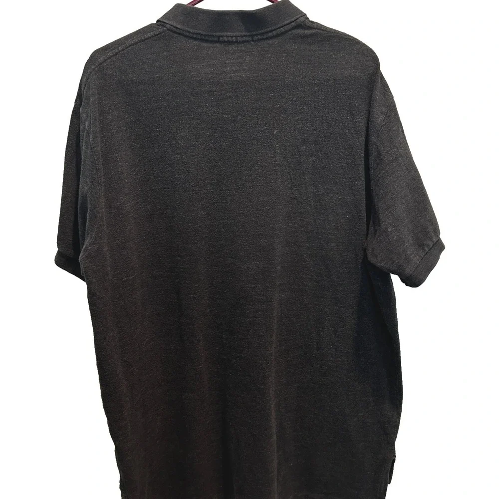 Polo Ralph Lauren Polo Shirt XL Mens Charcoal Grey Heathered Short Sleeve Pony